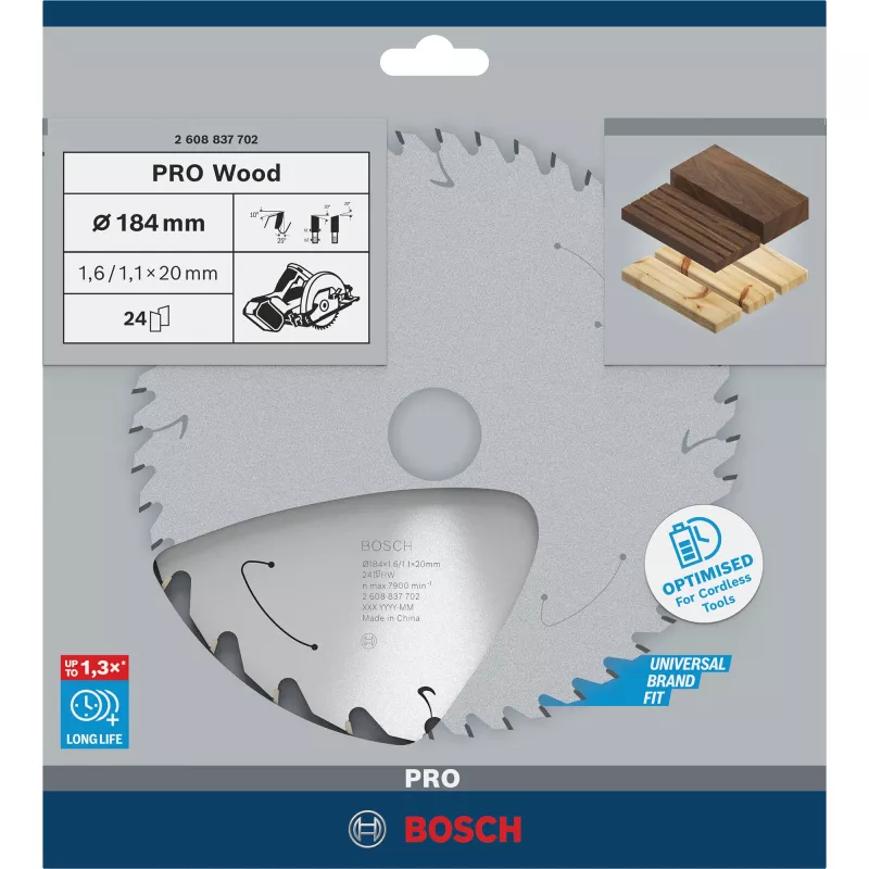 Bosch 2 608 837 702 diskinis pjūklas 18,4 cm 1 vnt.