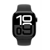 Laikrodis Series 10 GPS + Cellular 42 mm Jet Black aliuminio korpusas su juodu sportiniu dirželiu - M/L