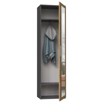 Top e shop DUO SZAFA ANT/ART KP — 1 durelės, 2 lentynos, 500×350×1800 mm