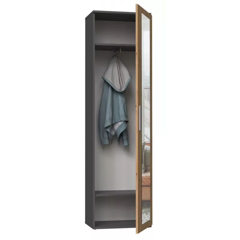 Top e shop DUO SZAFA ANT/ART KP — 1 durelės, 2 lentynos, 500×350×1800 mm