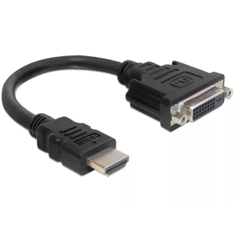HDMI–DVI laidas M/F DeLOCK 0,2 m