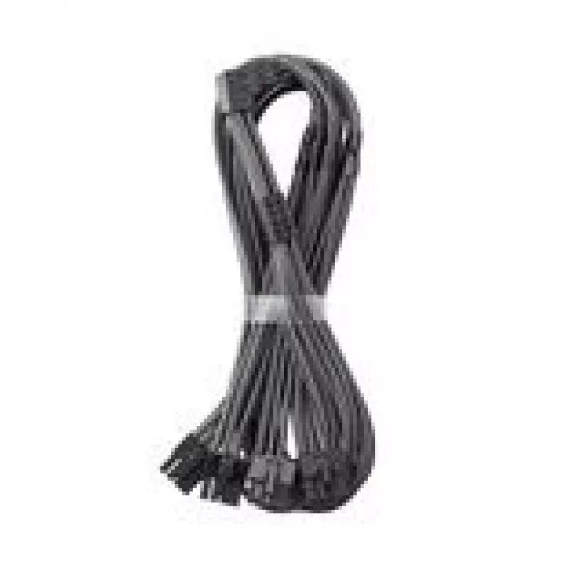 CableMod C-Series Pro Anschlusskabel Variante A 90° 16 kontaktų į 4×8 kontaktų PCIe anglies pluošto