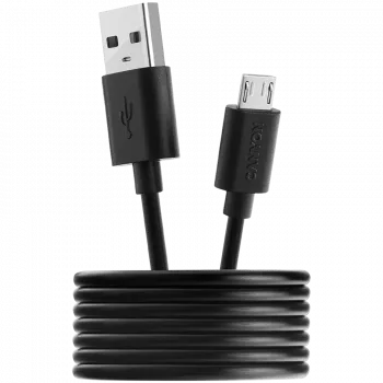CANYON kabelis UM-1 MicroUSB 5W 1m Juodas