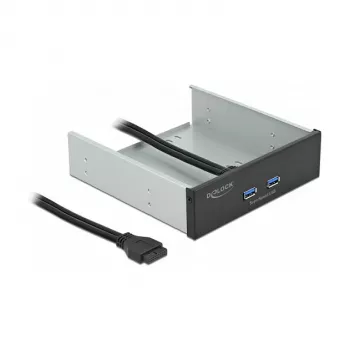 Priekinis skydelis DeLOCK 5.25 colio 2 x USB 5 Gbps A tipo prievadai