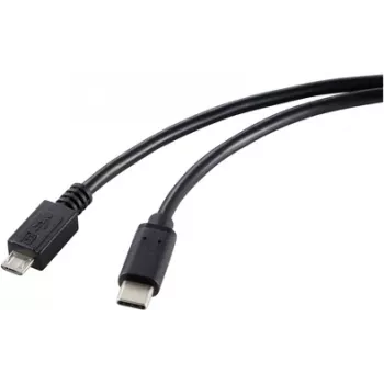 Renkforce RF-5720396 USB laidas, juodas