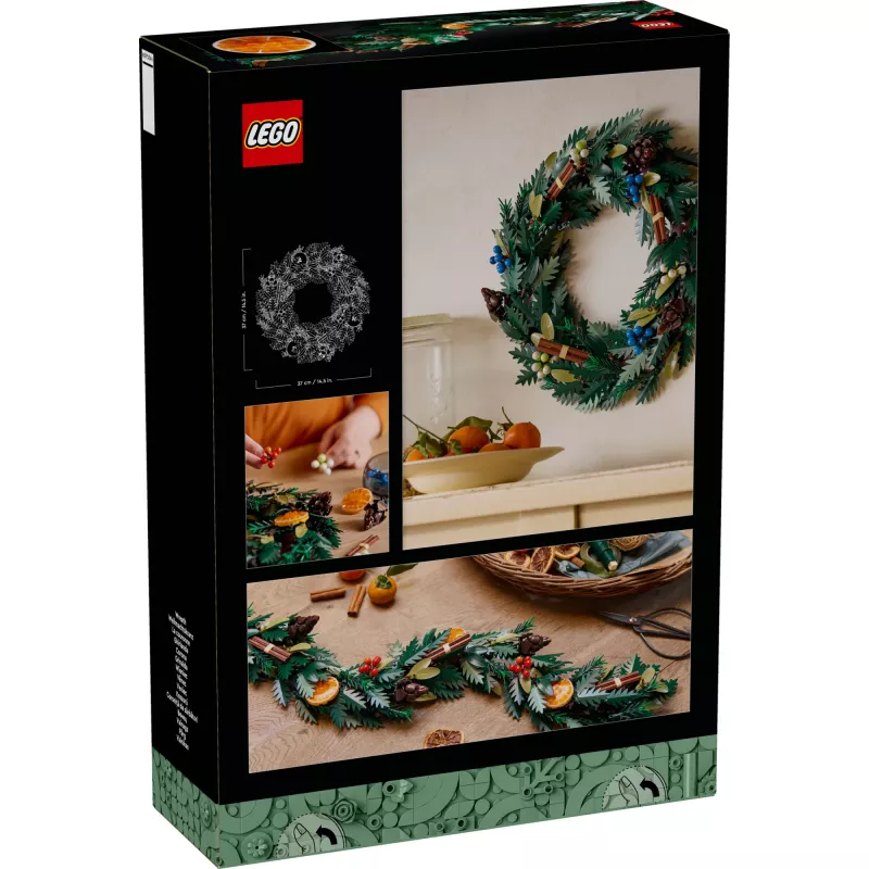 konstravimo žaislas LEGO 10340 Icons Kalėdų vainikas