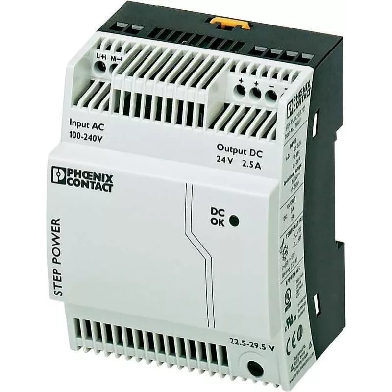 Phoenix STEP-PS/ 1AC/24DC/2.5 maitinimo blokas 60 W pilka (2868651)