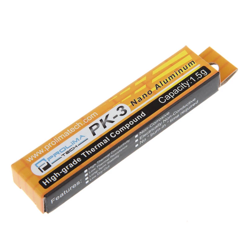 Termopasta PROLIMATECH PK-3 1,5 g — šilumos laidumas 11,2 W/m·K