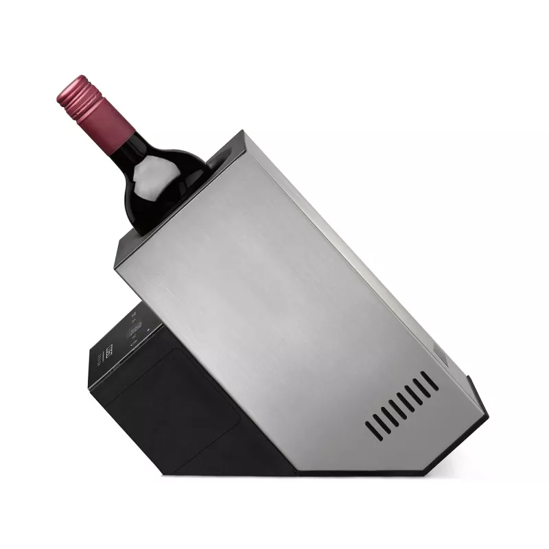 Caso | Vyno aušintuvas | WineCase Deluxe Stainless Steel | Butelių talpa 1 | Juoda/Sidabrinė