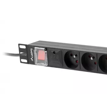 Maitinimo paskirstymo įrenginys Lanberg PDU-08E-0200-BK