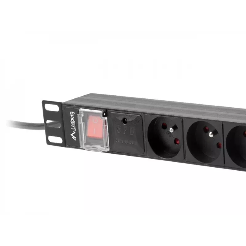 Maitinimo paskirstymo įrenginys Lanberg PDU-08E-0200-BK
