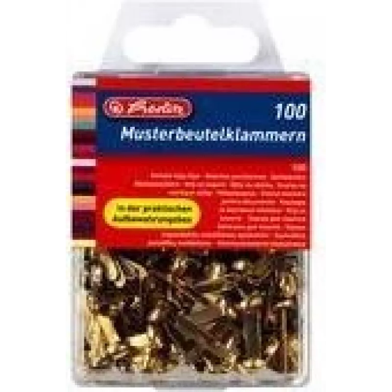Dokumentų segtuvas Herlitz 8770307 Metal Brass 100 vnt.