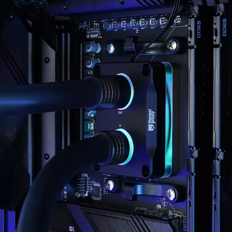 Thermalright Thermal Grizzly DeltaMate Rotary FF90° Juoda — GPU/CPU šiluminės sąsajos adapteris