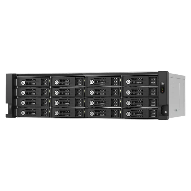 QNAP TL-R1600PES-RP išorinis diskų korpusas HDD/SSD korpusas Juoda, Pilka 2.5/3.5 colio