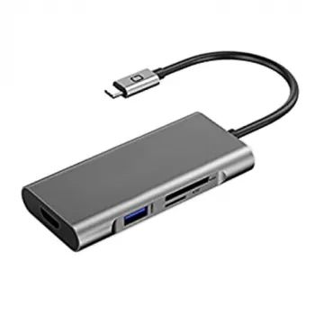 Adapteris USB Type-C – 3 x USB 3.0, Type-C PD, HDMI, SD, TF