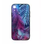 Apsauginė stiklo plėvelė Tellur Cover Glass print, skirta iPhone XR, su margintu palmių dizainu