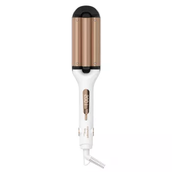 Plaukų gofruotojas Concept GLAM Style KT2140 — 100 W, 120–200°C, 9 šilumos lygių, 1,8 m sukiojamas laidas, auksinis