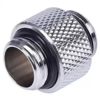Alphacool HF dviguba jungtis G1/4 AG į G1/4 AG 10 mm – chromuota (17199)
