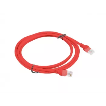 PATCHCORD Cat.6 UTP 2M Raudonas FLUKE PASSED LANBERG 10-PACK
