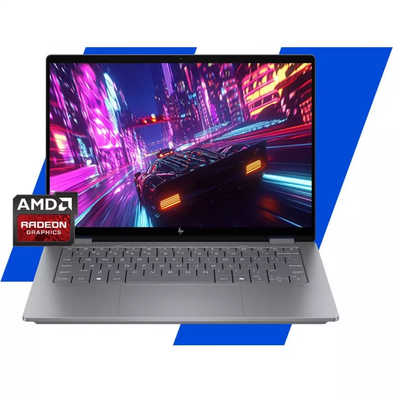 HP OmniBook X Flip 14 3k jutiklinis ekranas Ryzen AI 5 340 16GB/512GB SSD Windows 11 Home - 14-FK0453NG Copilot+PC (BZ7Z2EA#ABD)