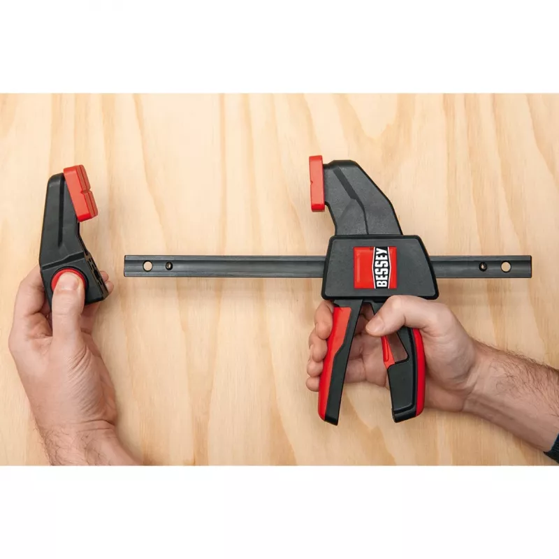 F spaustukas Bessey EZL60-8 60 cm plastikinis plieninis juodas oranžinis