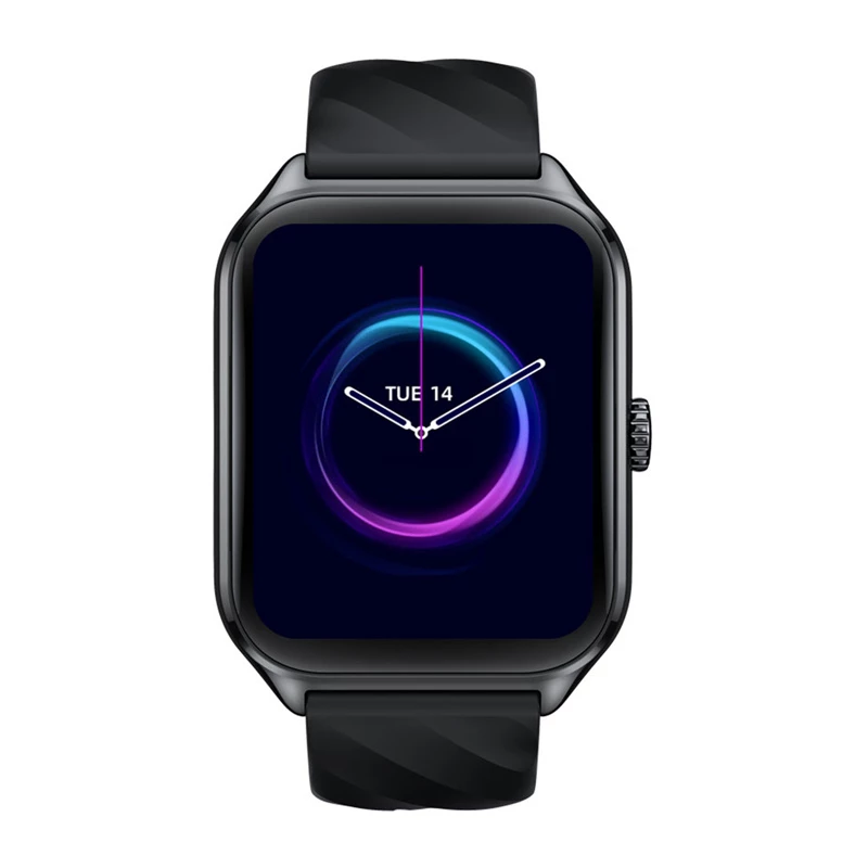 Išmanusis laikrodis Zeblaze GTS 4 — 1,94 colio (4,93 cm) AMOLED, 466×466 px, jutiklinis ekranas, „Wi‑Fi“, silikoninis dirželis, juodas