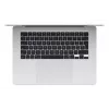 „MacBook Air 15“, sidabrinis, M4 (10 branduolių CPU / 10 branduolių GPU), 16 GB, 512 GB, vokiška klaviatūra, 35 W dvigubas USB-C maitinimo adapteris, MW1H3D/A
