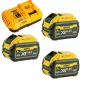 Baterijos ir įkroviklio rinkinys DeWalt DCB118X3 — Li‑Ion 9 Ah baterija su įkrovikliu