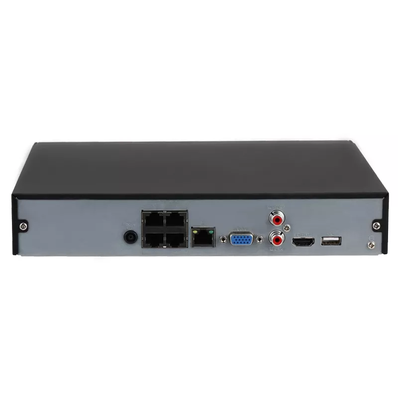 Dahua Technology WizSense NVR4104HS-P-EI tinklo vaizdo registratorius 1U juoda