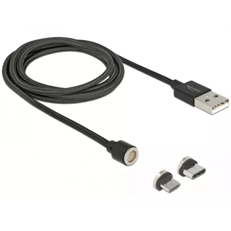 USB laidas DeLOCK 85723 USB 2.0 1,1 m USB A USB C/Micro-USB B Juodas