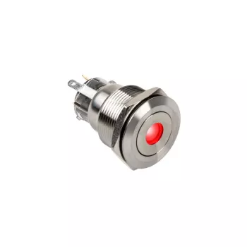Mygtukinis jungiklis DimasTech PD211 22 mm Sidabrinėline Dot RGB — vandalams atsparus skydo valdiklis