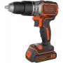 Pistol grip drill Juoda & Decker BCD383D2XK-QW 18 V, 2 Ah x2, 13 mm chuck, Oranžinė