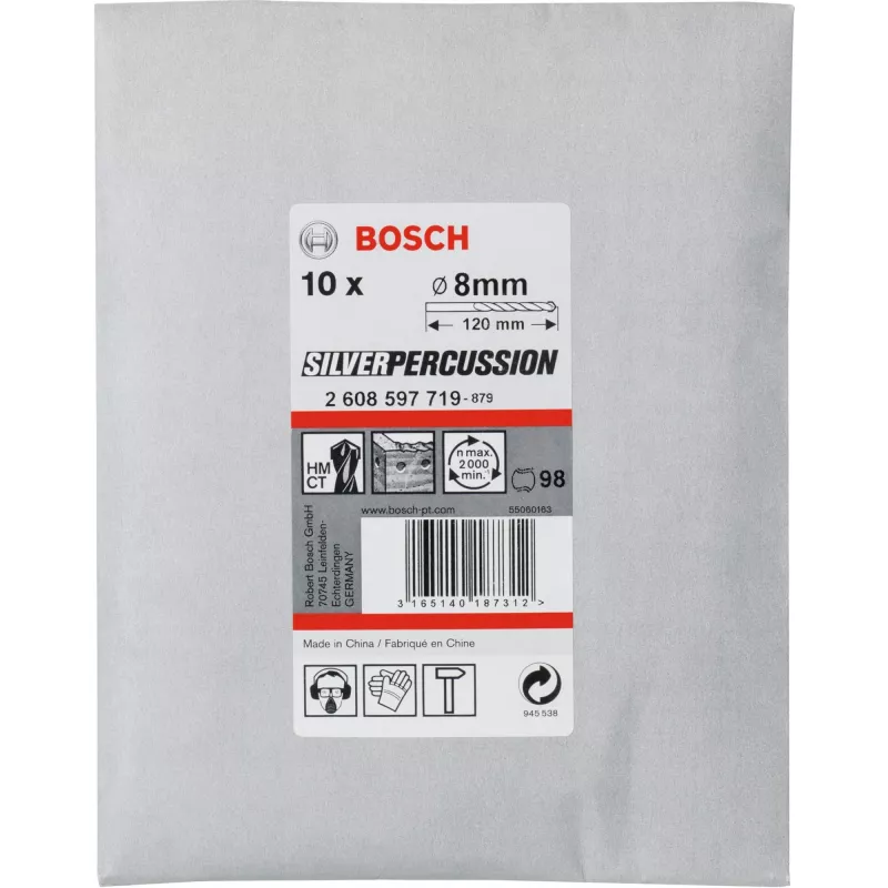 Bosch betono grąžtų rinkinys CYL-3 8 mm 10 vnt. – kitas įrankių priedas (2608597719)