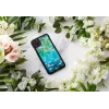 Telefono dėklas iKins, skirtas iPhone 11 Pro Max — vandens lelijų dizainas, juodas