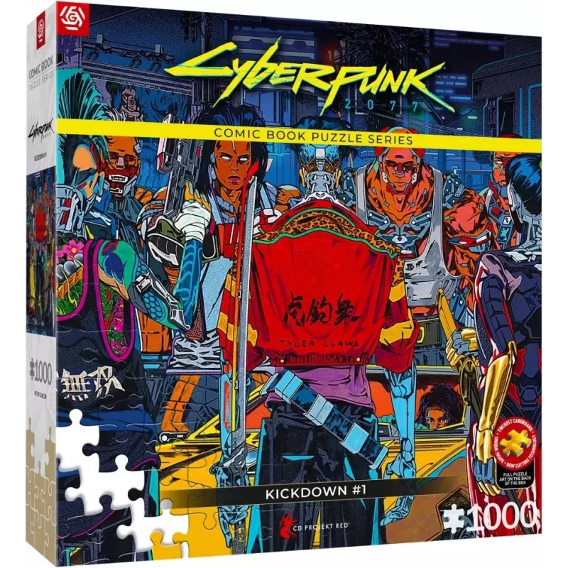 Good Loot komiksų knygos dėlionė: Cyberpunk 2077 Kickdown, 1000 vnt.