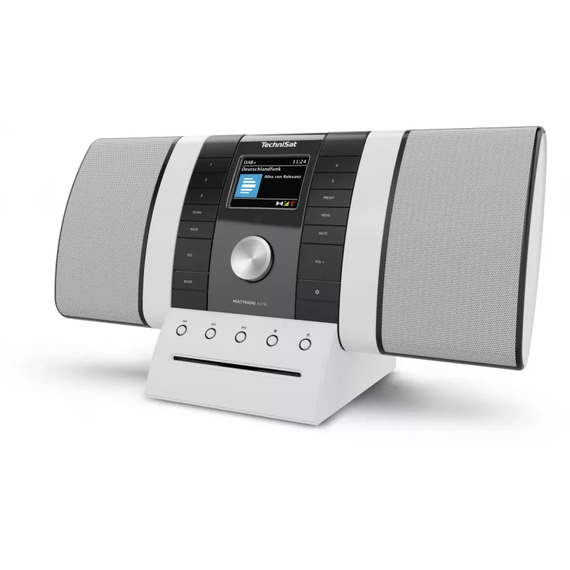 Nešiojamasis radijas TECHNISAT Multyradio 4.0 SE juodos/baltos spalvos su Bluetooth ir USB