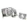 Keystone modulis Alantec MB005-1 plokščias nerūdijančio plieno RJ-45, lizdas, Cat6a, AWG 22/24