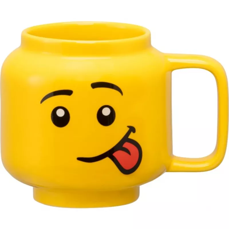 LEGO EYZ65827 Mažas keraminis puodelis su juokingu veidu 255 ml