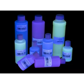 Antspaudų rašalas EUROLITE UV-aktyvus skaidrus raudonas 50 ml, UV apšvietimu matomas antspaudų rašalas