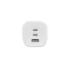 Dicota maitinimo šaltinis - kompaktiškas, GaN - 65 W - 5 A - PD 3.0 - 3 išvesties prievadai (2 x USB-C, USB)