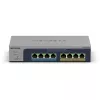 NETGEAR MS108TUP Nevaldomas L2 2.5G Ethernet (100/1000/2500) Power over Ethernet (PoE) Pilka