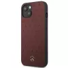 Mercedes MEHCP13SPSQRE iPhone 13 mini 5,4 Raudonas/raudonas kietas dėklas Oda Žvaigždžių raštas