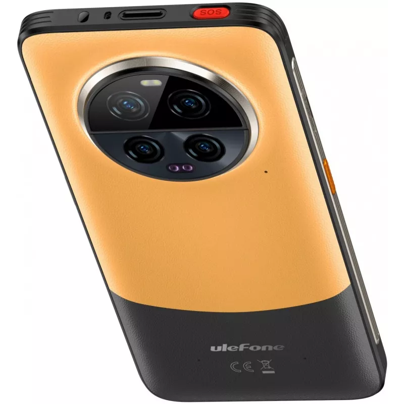 Pramoninis išmanusis telefonas UleFone Armor 23 Ultra 5G — 12GB RAM, 512GB atminties, oranžinis