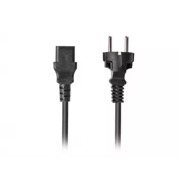 Maitinimo kabelis LANBERG CEE 7/7 į C13 (C320) 1,8 m, tiesus, juodas