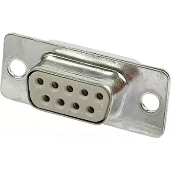 Laidinė jungtis Harting 09 67 209 4704 D‑Sub 1, pilka metalinė, PBT korpusas