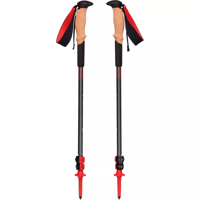 Žygio lazdos Pursuit S/M, sporto prietaisas pilka/raudona, 1 pora, 100-125 cm