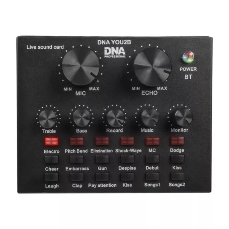 Mikrofono rinkinys Bitmat DNA YOU2B — mikrofonas, garso sąsaja, stovas ir kabeliai