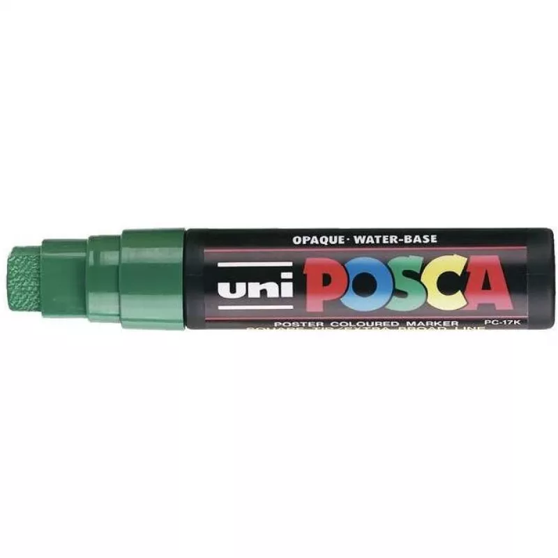 Marker POSCA uni PC-17K kaltinis antgalis, žalias, vienetinis
