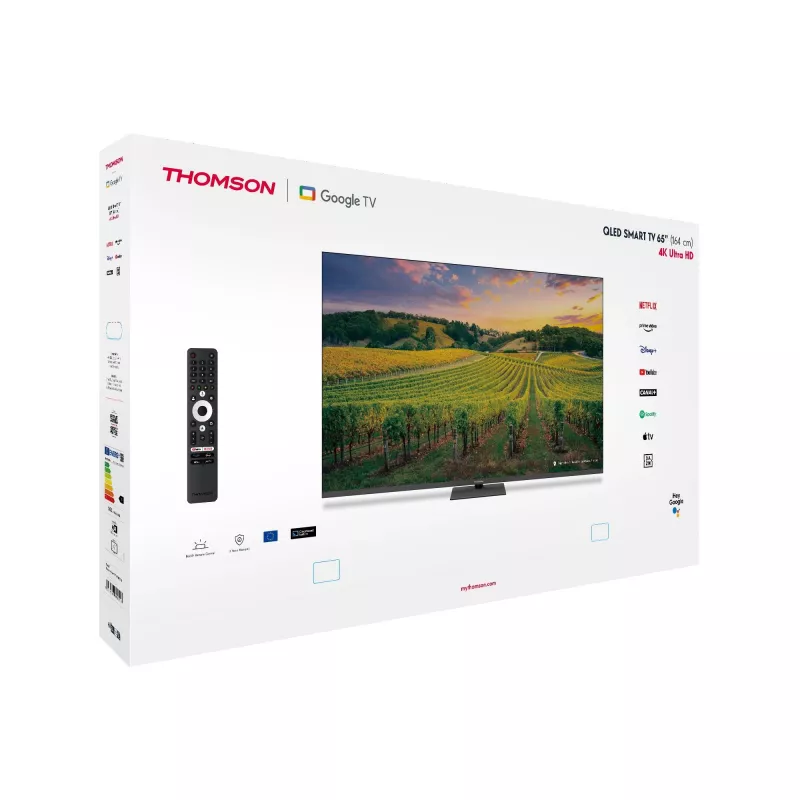 Televizorius|THOMSON|65 |4K Ultra HD|3840 x 2160 pikselių|Plokščias|QLED|65QG5C14