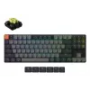 Mechaninė 80% klaviatūra Keychron K1X-B4 — USB + Bluetooth, QWERTY anglų, 87 klavišai, RGB apšvietimas, pilka